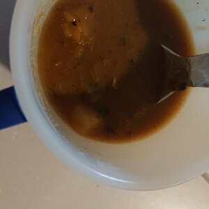 2日目カレー！カレーうどん